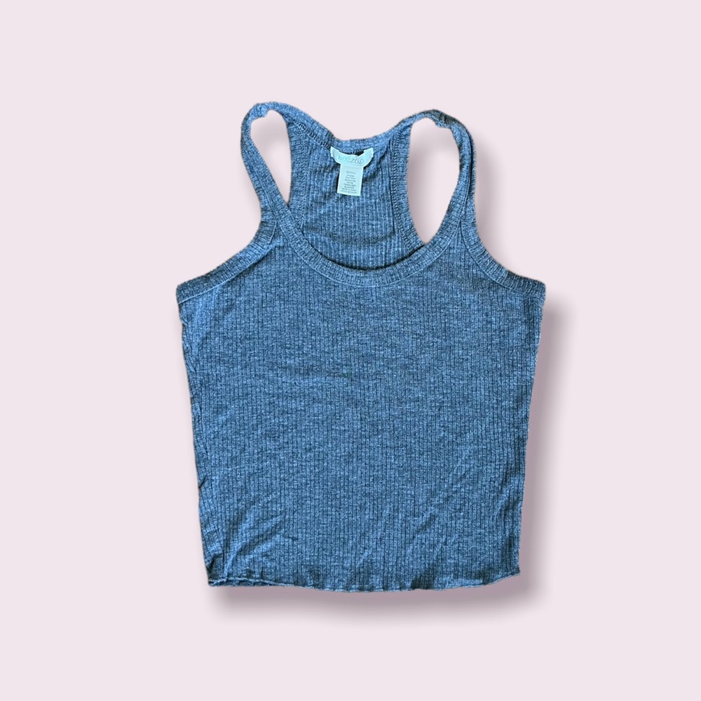 Bozzolo Grey Cropped Tank Top